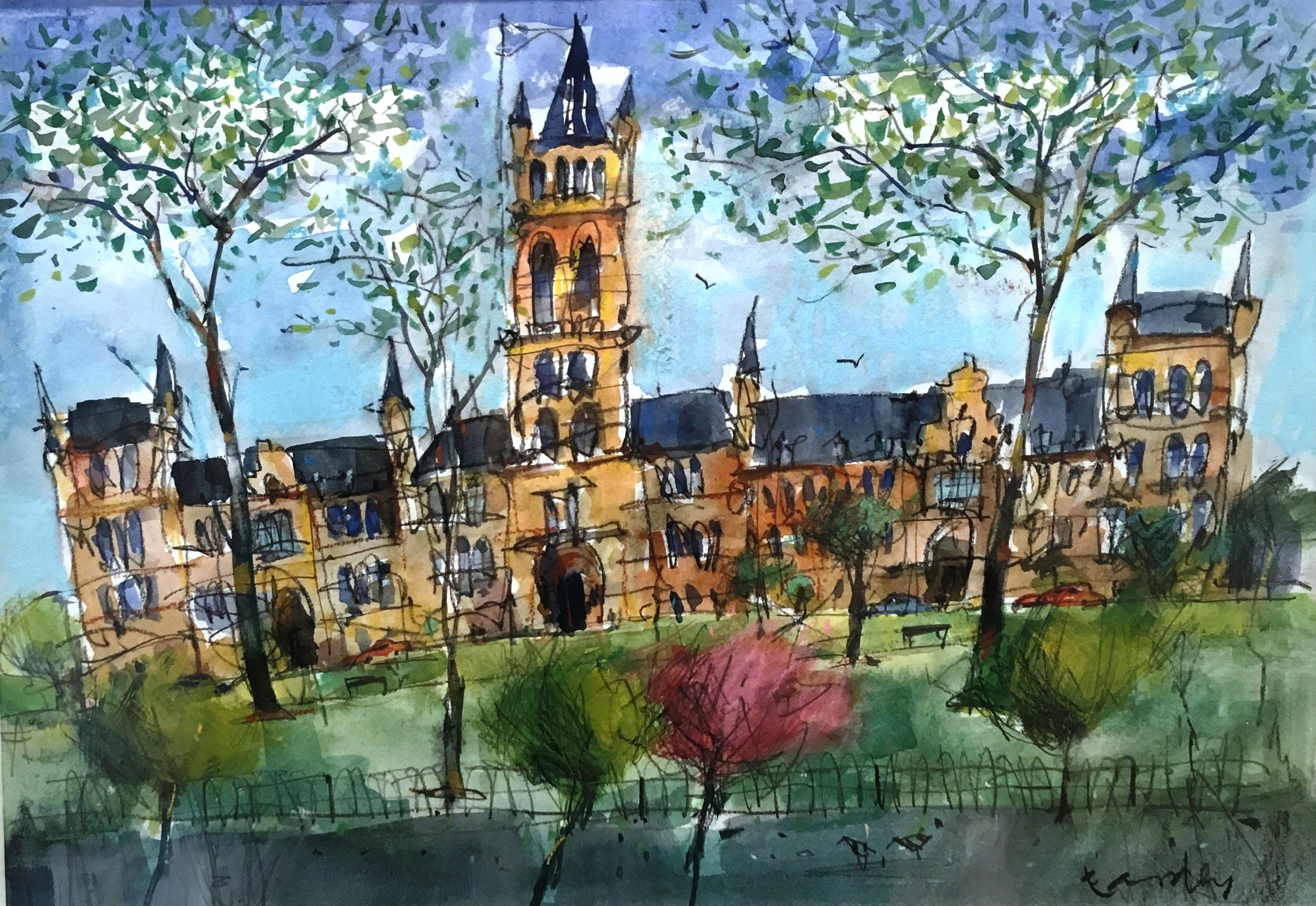 'Glasgow University' by artist Ron Eardley